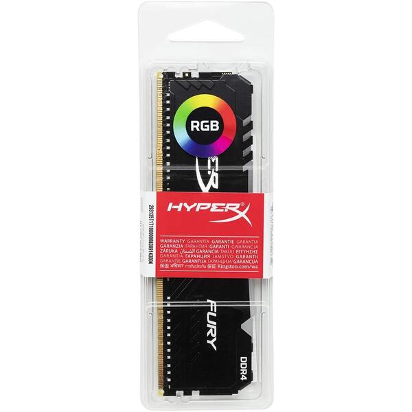 Memorie Kingston HyperX FURY RGB DDR4 16GB 3466 MHz CL17