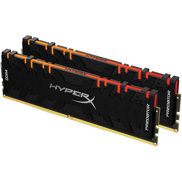 Memorie Kingston HyperX Predator RGB DDR4 32GB 3600 MHz, CL17, Kit Dual Channel