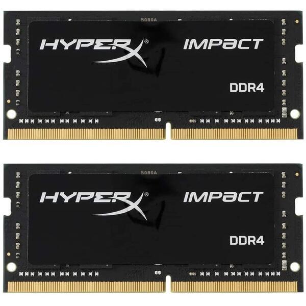 Memorie Notebook Kingston HyperX Impact DDR4 64GB 2933MHz, CL17, Kit Dual Channel