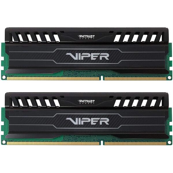 Memorie PATRIOT Extreme Performance Viper 3 Series Black Mamba Edition DDR3 16GB 1866 MHz CL10, Kit Dual Channel
