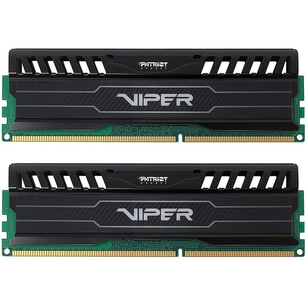 Memorie PATRIOT Extreme Performance Viper 3 Series Black Mamba Edition DDR3 16GB 1600 MHz CL10, Kit Dual Channel