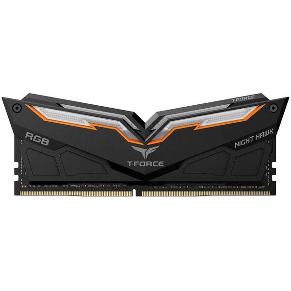 Memorie Team Group T-Force Night Hawk RGB DDR4 16GB 3000 MHz CL16, Kit Dual Channel