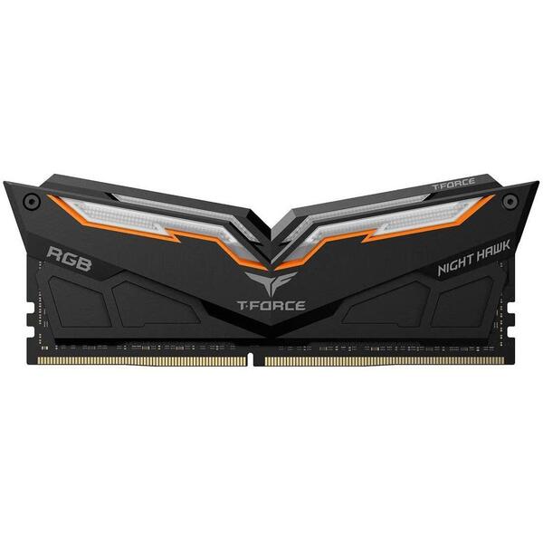 Memorie Team Group T-Force Night Hawk RGB DDR4 16GB 3200 MHz CL16, Kit Dual Channel