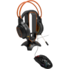 Canyon WH-200 3 in 1 Headphone Stand & Mouse Bungee & USB Hub Black