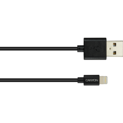 USB Male la Lightning Male, MFi, 1 m, Black