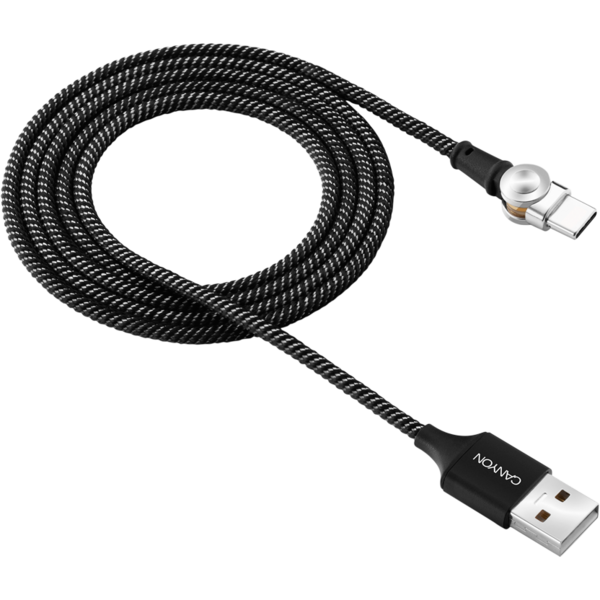 Cablu de date Canyon USB tip-C cu sistem rotativ magnetic