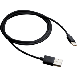 Cablu de date Canyon USB 2.0 la USB Type-C, Negru