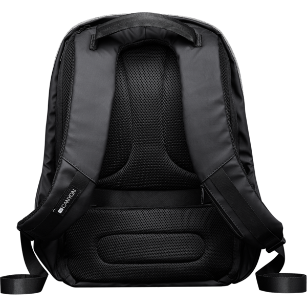 Rucsac Notebook Canyon BP-G9, Antifurt 15.6 - 17 inch, Negru-Gri