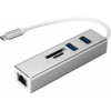 Hub USB MSI Prestige, USB, LAN, Card Reader, Silver