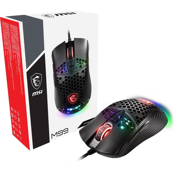 Mouse gaming MSI M99 RGB Black