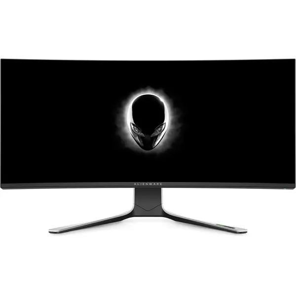 Monitor Gaming Dell Alienware AW3821DW 37.5 inch 1 ms Curbat HDR 144 Hz, Argintiu