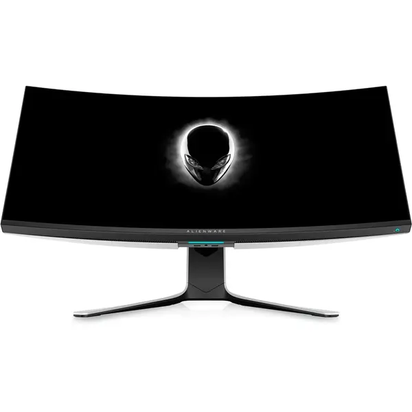 Monitor Gaming Dell Alienware AW3821DW 37.5 inch 1 ms Curbat HDR 144 Hz, Argintiu