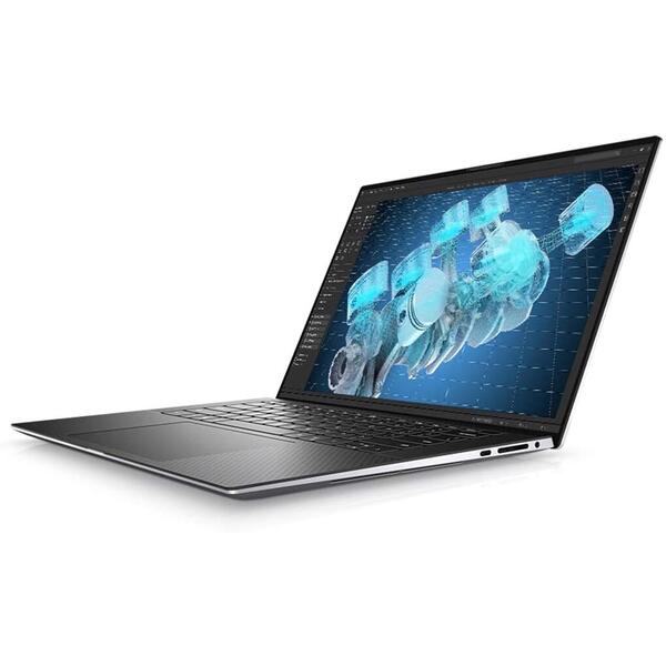 Laptop Dell Precision 5750,17.3 inch FHD+ IGZO4, Intel Core i7-10750H, 16GB, 512GB SSD, NVIDIA Quadro T 2000 4 GB, Win 10 Pro, Titan Gray