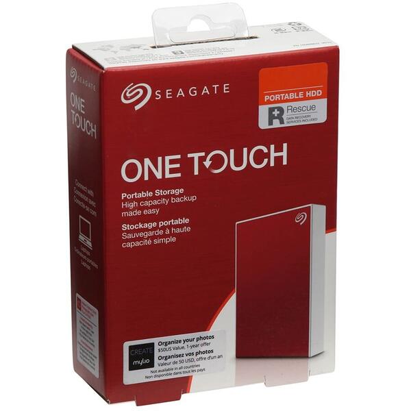 Hard Disk Extern Seagate One Touch 5TB USB 3.0 Red