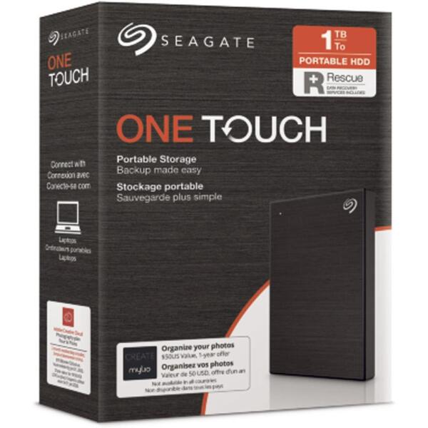 Hard Disk Extern Seagate One Touch 1TB USB 3.0 Black