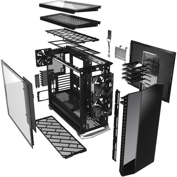 Carcasa Fractal Design Vector RS Dark Tempered Glass