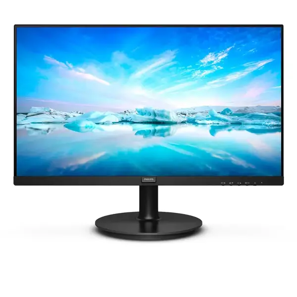 Monitor LED Philips 222V8LA 21.5 inch FHD, 75Hz, 4 ms Negru