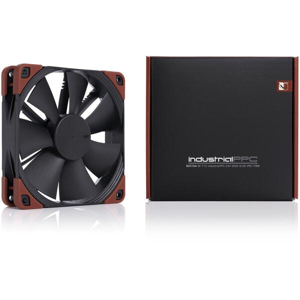 Ventilator PC Noctua NF-F12 industrialPPC-24V-2000 Q100 IP67 PWM 120mm