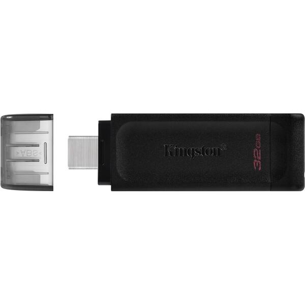 Memorie USB Kingston DataTraveler 70 32GB USB 3.2 Type-C Black