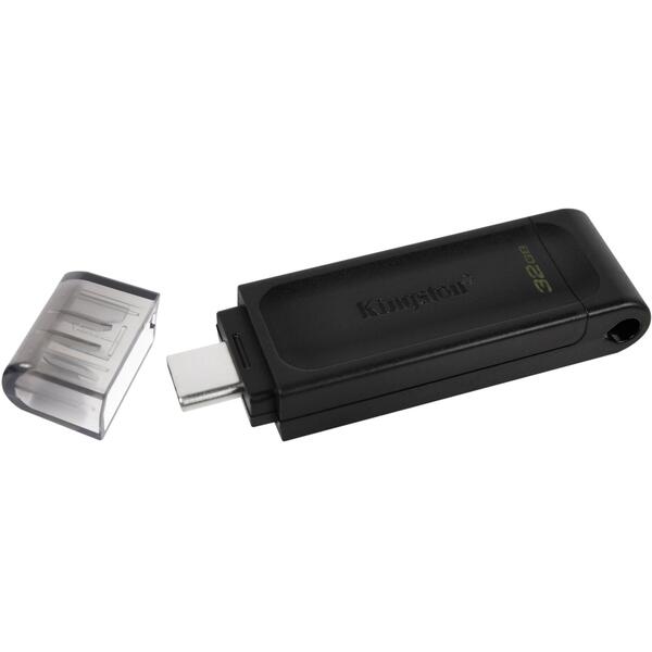 Memorie USB Kingston DataTraveler 70 32GB USB 3.2 Type-C Black