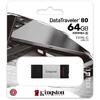 Memorie USB Kingston DataTraveler 80 64GB USB 3.2 Type-C