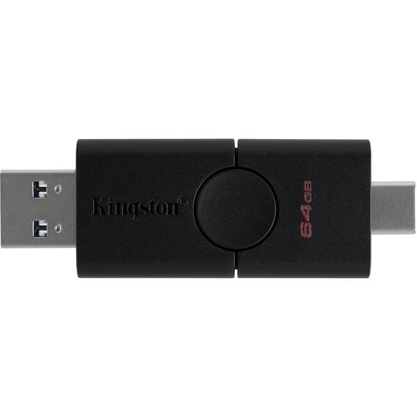 Memorie USB Kingston DataTraveler Duo 64GB USB 3.2 Black