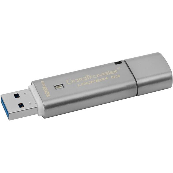 Memorie USB Kingston DataTraveler Locker+ G3 128GB USB 3.0