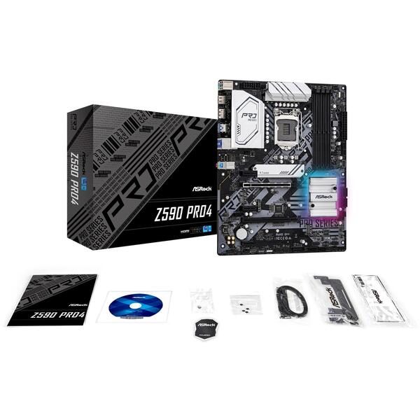 Placa de baza ASRock Z590 Pro4 Socket 1200