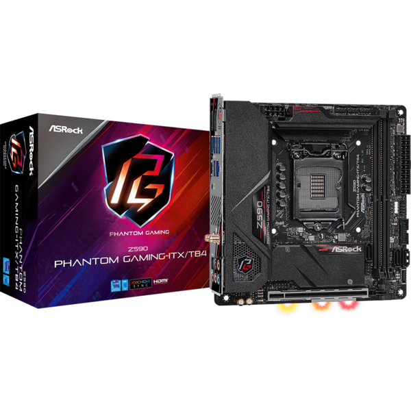 Placa de baza ASRock Z590 Phantom Gaming-ITX/TB4 Socket 1200