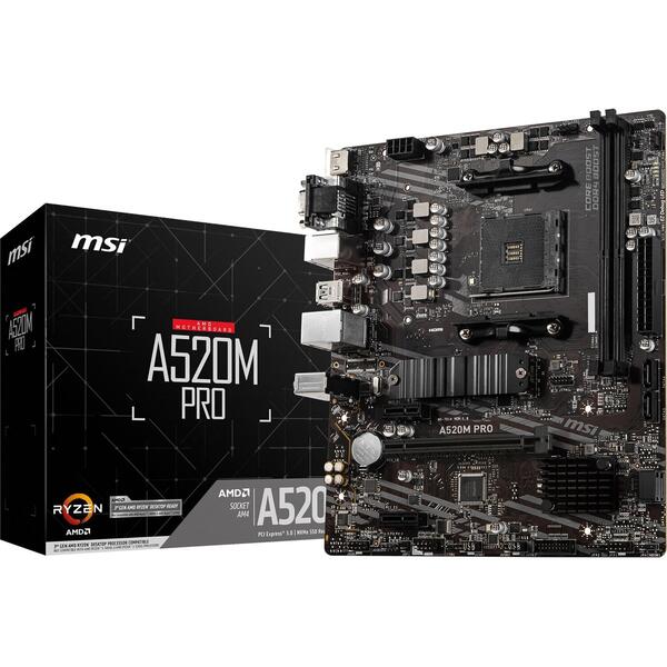 Placa de baza MSI A520M PRO Socket AM4