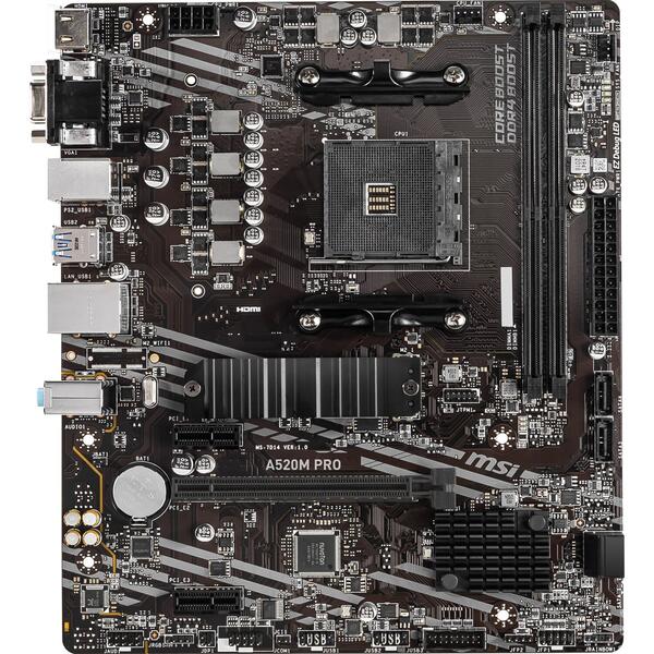 Placa de baza MSI A520M PRO Socket AM4