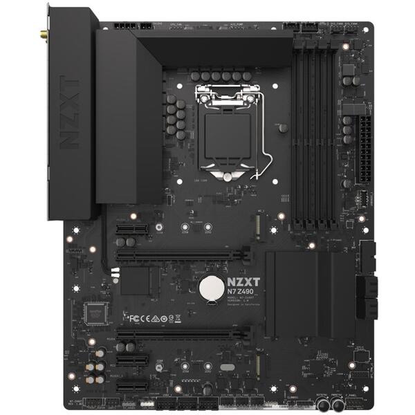 Placa de baza NZXT N7 Z490 Matte White Socket 1200