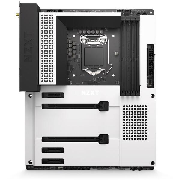 Placa de baza NZXT N7 Z490 Matte White Socket 1200