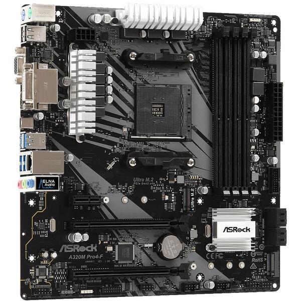 Placa de baza ASRock A320M PRO4-F Socket AM4