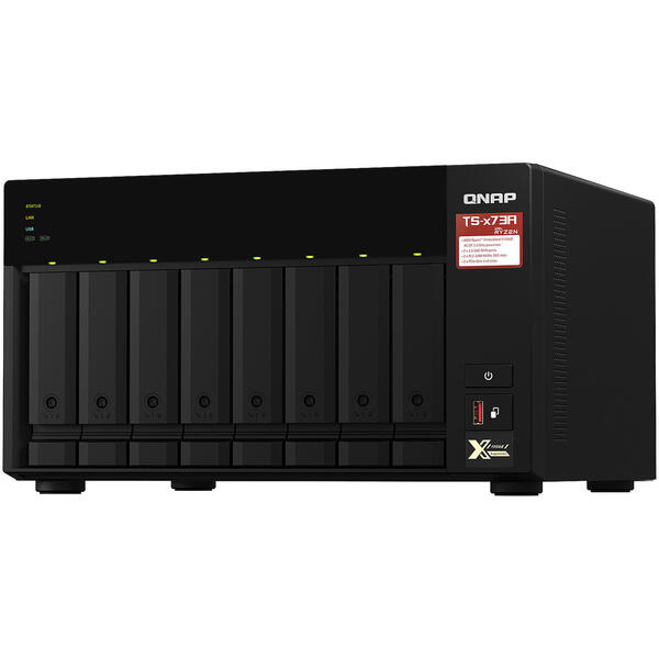 NAS Qnap 873A 4GB, 8 bay, Tower, Black