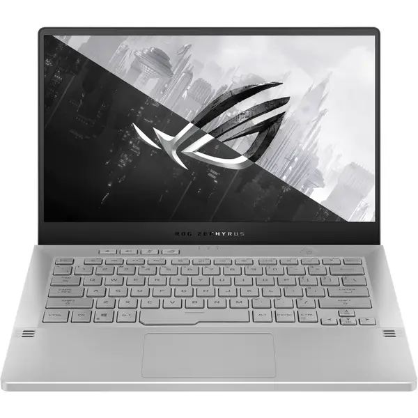 Laptop Gaming Asus ROG Zephyrus G14 GA401IU, 14 inch FHD 120Hz, AMD Ryzen 9 4900HS, 16GB DDR4, 512GB SSD, GeForce GTX 1660 Ti 6GB, Win 10 Home, White AniMe Matrix
