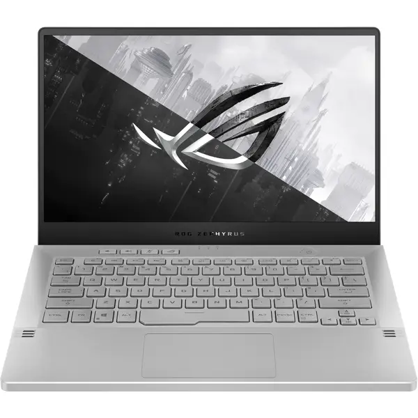 Laptop Asus ROG Zephyrus G14 GA401QH, 14 inch FHD, AMD Ryzen 7 5800HS, 16GB DDR4, 512GB SSD, GeForce GTX 1650 4GB, Moonlight White