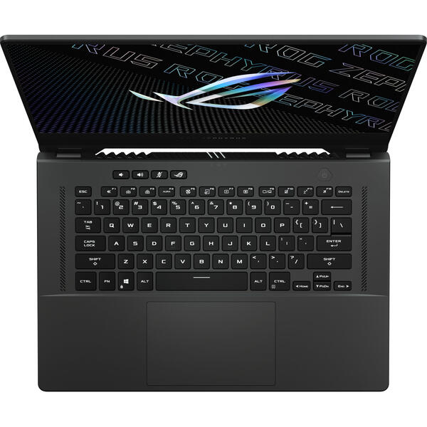 Laptop Asus ROG Zephyrus G15 GA503QS, 15.6 inch QHD 165Hz, AMD Ryzen 9 5900HS, 32GB DDR4, 1TB SSD, GeForce RTX 3080 8GB, Win 10 Home, Eclipse Gray
