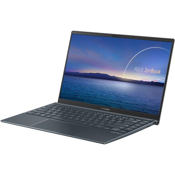 Ultrabook Asus ZenBook 14 UX425EA, 14 inch FHD, Intel Core i5-1135G7, 16GB DDR4X, 512GB SSD, Intel Iris Xe, Windows 10 Home, Pine Grey