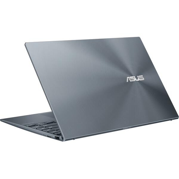 Laptop Asus ZenBook 14 UX425EA, 14 inch FHD, Intel Core i7-1165G7, 16GB DDR4X, 512GB SSD, Intel Iris Xe, Win 11 Home, Pine Grey