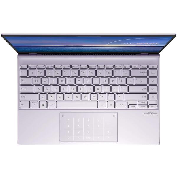 Ultrabook Asus ZenBook 14 UX425EA, 14 inch FHD, Intel Core i5-1135G7, 8GB DDR4X, 1TB SSD, Intel Iris Xe, Windows 10 Home, Lilac Mist