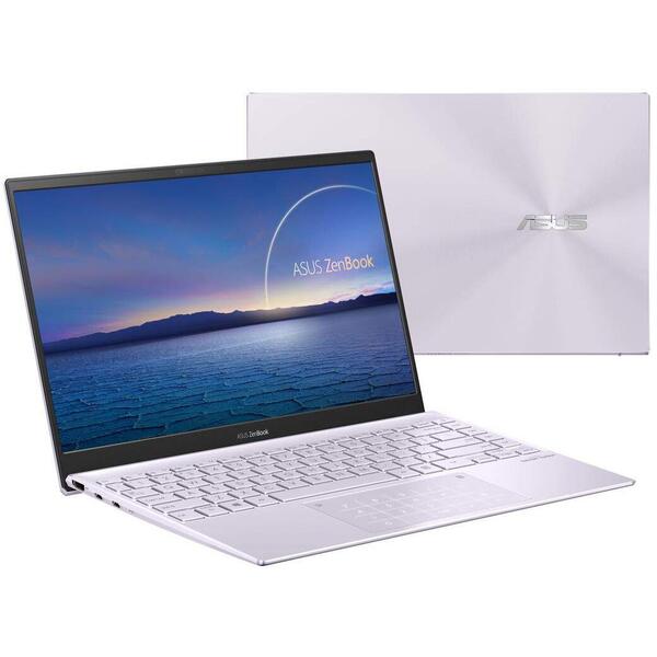 Ultrabook Asus ZenBook 14 UX425EA, 14 inch FHD, Intel Core i5-1135G7, 8GB DDR4X, 512GB SSD, Intel Iris Xe, Windows 10 Home, Lilac Mist