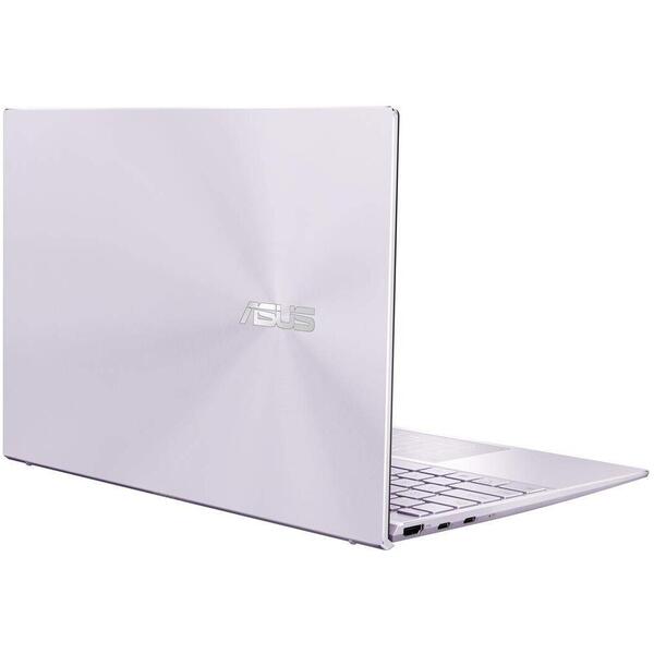 Ultrabook Asus ZenBook 14 UX425EA, 14 inch FHD, Intel Core i5-1135G7, 8GB DDR4X, 512GB SSD, Intel Iris Xe, Windows 10 Home, Lilac Mist