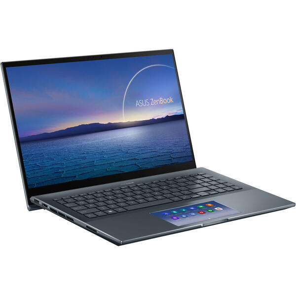 Ultrabook Asus ZenBook Pro 15 UX535LI, 15.6 inch UHD Touch, Intel Core i7-10870H, 16GB DDR4, 1TB SSD, GeForce GTX 1650 Ti 4GB, Win 10 Pro, Pine Grey