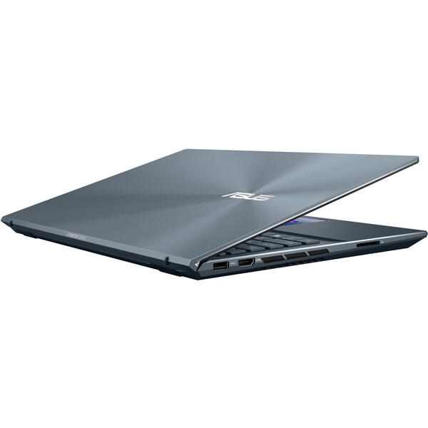 Ultrabook Asus ZenBook Pro 15 UX535LI, 15.6 inch FHD, Intel Core i5-10300H, 8GB DDR4, 1TB HDD + 512GB SSD, GeForce GTX 1650 4GB, Win 10 Home, Pine Grey