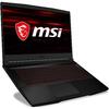 Laptop Gaming MSI GF63 Thin 10SC, 15.6 inch FHD, Intel Core i5-10300H, 8GB DDR4, 256GB SSD, GeForce GTX 1650 4GB, Black