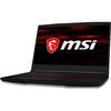 Laptop Gaming MSI GF63 Thin 10SCSR, 15.6 inch FHD 144Hz, Intel Core i7-10750H, 8GB DDR4, 512GB SSD, GeForce GTX 1650 Ti 4GB, Black