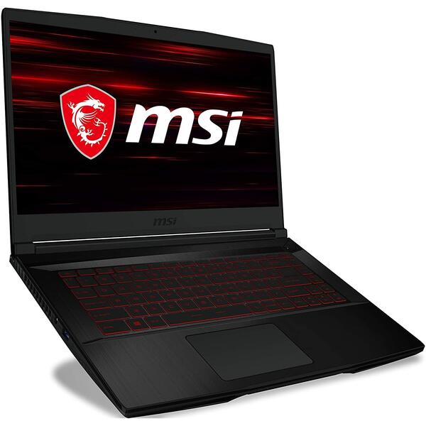 Laptop MSI GF65 Thin 10SER, 15.6 inch FHD 144Hz, Intel Core i5-10300H, 8GB DDR4, 512GB SSD, GeForce RTX 2060 6GB, Black