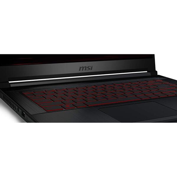 Laptop Gaming MSI GF65 Thin 10SDR, 15.6 inch FHD 144Hz, Intel Core i5-10300H, 8GB DDR4, 512GB SSD, GeForce GTX 1660 Ti 6GB, Dark Grey