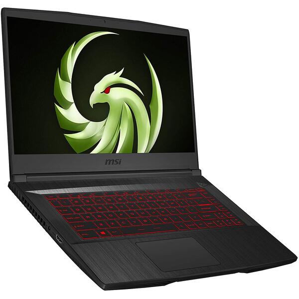 Laptop Gaming MSI Bravo 15 A4DDR, 15.6 inch FHD 144Hz, AMD Ryzen 5 4600H, 8GB DDR4, 256GB SSD, Radeon RX 5500M 4GB, Free DOS, Black